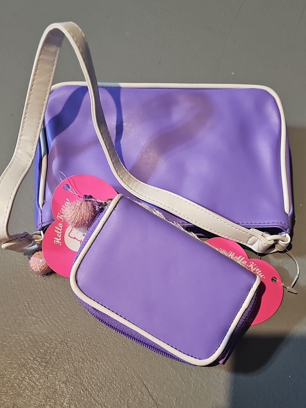 Hello Kitty 2004 Rare Shoulder Bag & Wallet "Years Of Friendship" NWT - Picture 5 of 16